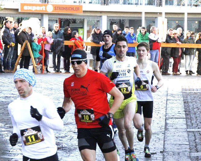 Manuel beim Silvesterlauf Seekirchen 2013